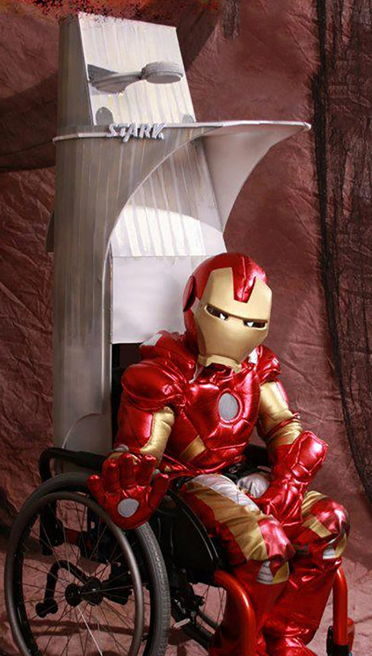 petit Ironman en fauteuil roulant