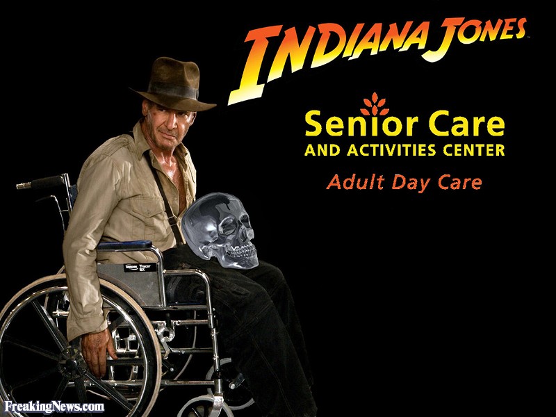 Indiana Jones dans un fauteuil roulant