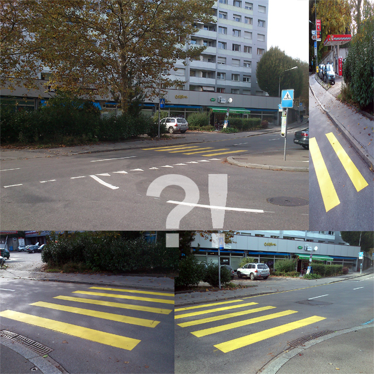 photographie de la chaussée à la route du Pavement, à Lausanne