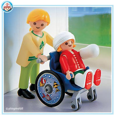 Playmobil - Maman & enfant en fauteuil roulant - 4407